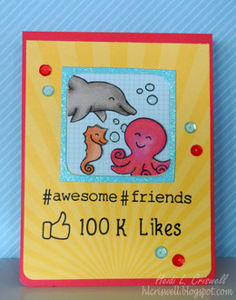 Insta photo card