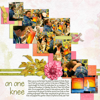 on one knee