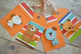 Puppy gift tags