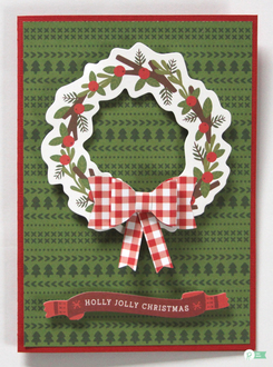 Wreath Holly Jolly Christmas *Pebbles*