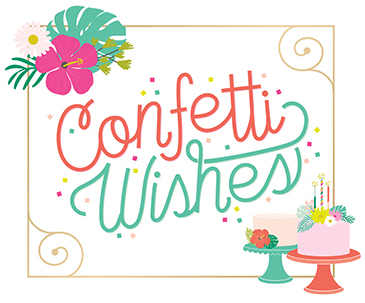 Confetti Wishes Pink Paislee American Crafts