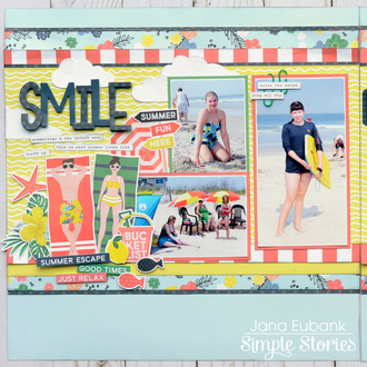 Simple Stories Sunshine & Blue Skies -  SMILE