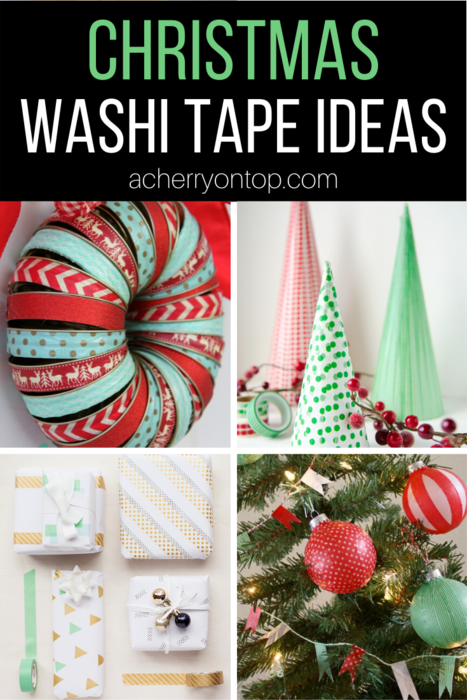 12 Easy DIY Washi Tape Christmas Crafts - Shelterness