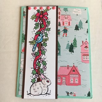 Snow Rabbit Winter Card