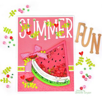 Watermelon Shaker Card