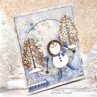 Jolly Snowman Shaker card