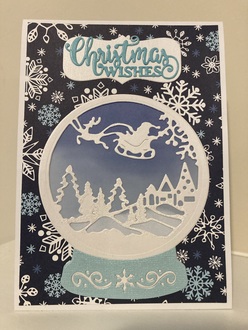 Snow globe Christmas card