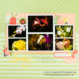 Lots of Photos on a Scrapbook Layout