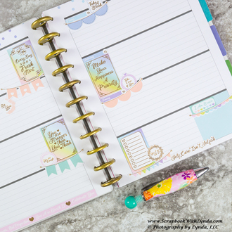 Creating a Self Care Planner Spread