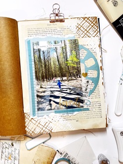 Journey Art Journal Page