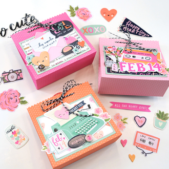 Simple Stories Happy Hearts Treat Boxes