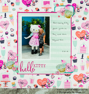 Making Embellishments for a Hello Kitty Scrapbook Layout