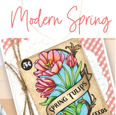 Modern Spring Honey Bee Stamps