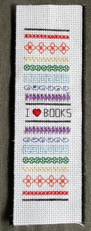 Blackwork bookmark (cross-stitch)