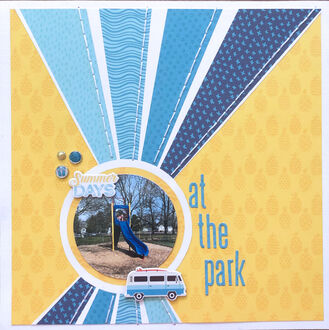 at the park (May 2022 NSD Krystle's Maize and Blue Challenge)