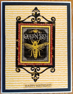 2022 Birthday Card 10 - Queen Bee