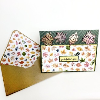 Handmade Stickers - Grateful Card