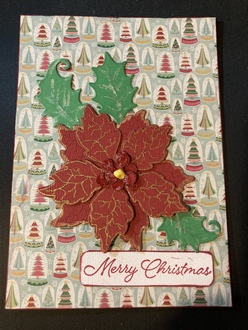 Poinsettia Christmas cards