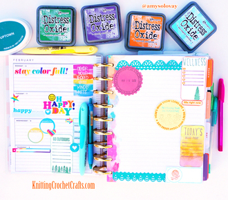 "Stay Colorful" Happy Planner Layout for February, 2023