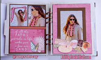 Of All the Paths You Take in Life, Make Sure a Few Are Sand Scrapbooking Layout