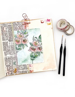 BetterPress Floral Art Journal Page