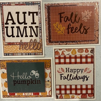 Sparkly Autumn Cards