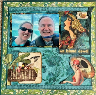 Graphic 45 Tropical Travelogue Double layout