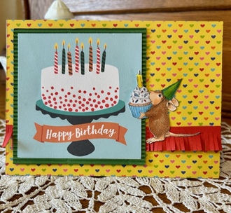 House Mouse Birthday Card 3