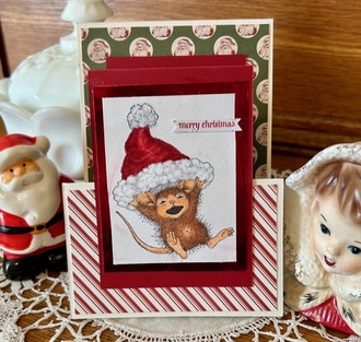 House Mouse Christmas z fold cards