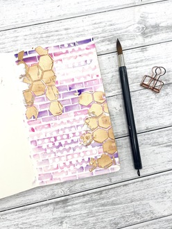 Layers With Stencils - Art Journal Page