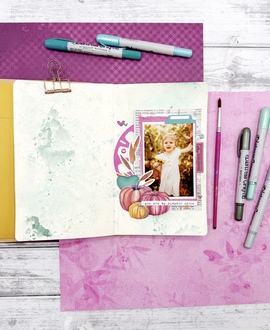 Distress Crayons Art Journal Pages
