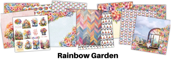 Rainbow Garden Paper Rose Studio