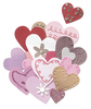 Pink & Gold Hearts 3-D Stickers - Jolee's By You