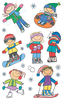 Winter Kids Mini Stickers
