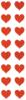 Sparkle Small Red Hearts - Mrs Grossman's Stickers