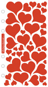 Foil Hearts Sticko Stickers