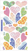 Vellum Pastel Hearts Sticko Stickers