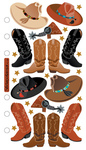 Cowboy Hats/Boots Sticko Stickers