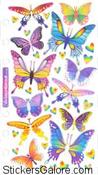 Foil Butterflies Sticko Stickers