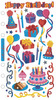 Foil Birthday Party Sticko Stickers
