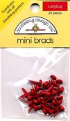 Ladybug Mini Brads by Doodlebug