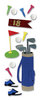 Golfing  3-D Stickers - Jolee's By You