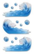 Waves - Jolee's Vellum 3-D Stickers