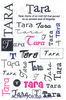 Tara Name Stickers