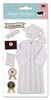 White Graduation Cap & Gown  Stickers - Jolee's Boutique