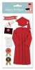 Red Cap & Gown  Stickers - Jolee's Boutique