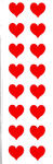 Small Red Hearts - Mrs Grossman's Stickers