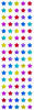Sparkle Multi Micro Star - Mrs Grossman's Stickers
