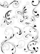 Elegant Flourishes Clear Stamps