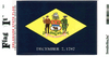 Delaware State Flag Vinyl Flag Decal